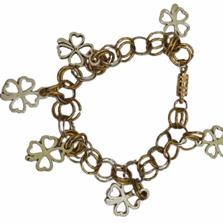 Βραχιόλι Τύχης & Πλούτου με Τριφύλλια – Χειροποίητο