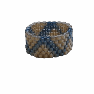 Χειροποίητο Miyuki Δαχτυλίδι με Γεωμετρικό Μοτίβο