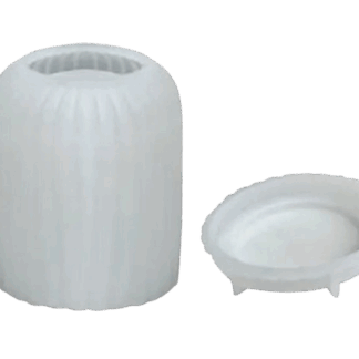 Καλούπι Σιλικόνης Βαζάκι με Καπάκι για Ρητίνη, Σαπούνι & Κερί