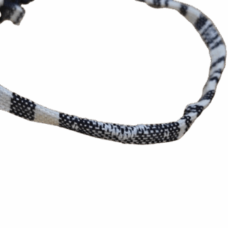 Βραχιόλι με Υφαντό Boho – Μαύρο και Λευκό