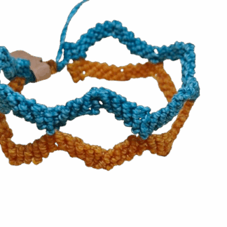 Βραχιόλι Μακραμέ Διπλό Ζιγκ-Ζαγκ – Χειροποίητο