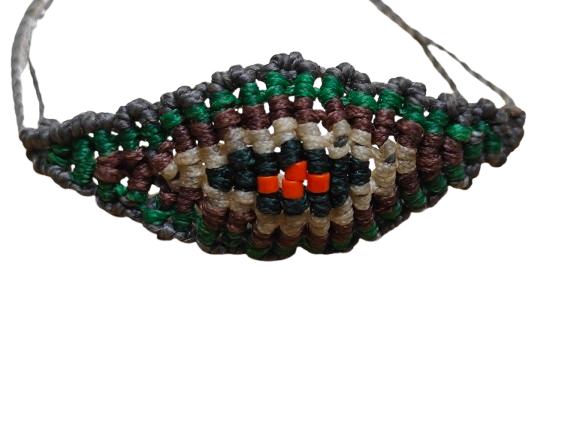 Βραχιόλι Μακραμέ Ματάκι και Χάντρες Miyuki - Χειροποίητο - Image 4
