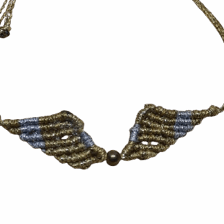 Χειροποίητο Βραχιόλι Μακραμέ Φτερά