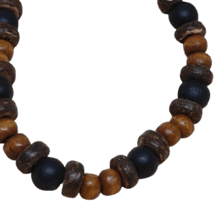 Χειροποίητο Βραχιόλι με Ξύλινες Χάντρες