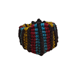 Δαχτυλίδι Μακραμέ Πυραμίδα - Χειροποίητο