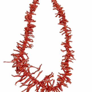 Κολιέ από Φυσικό Κόκκινο Κοράλλι – Χειροποίητο