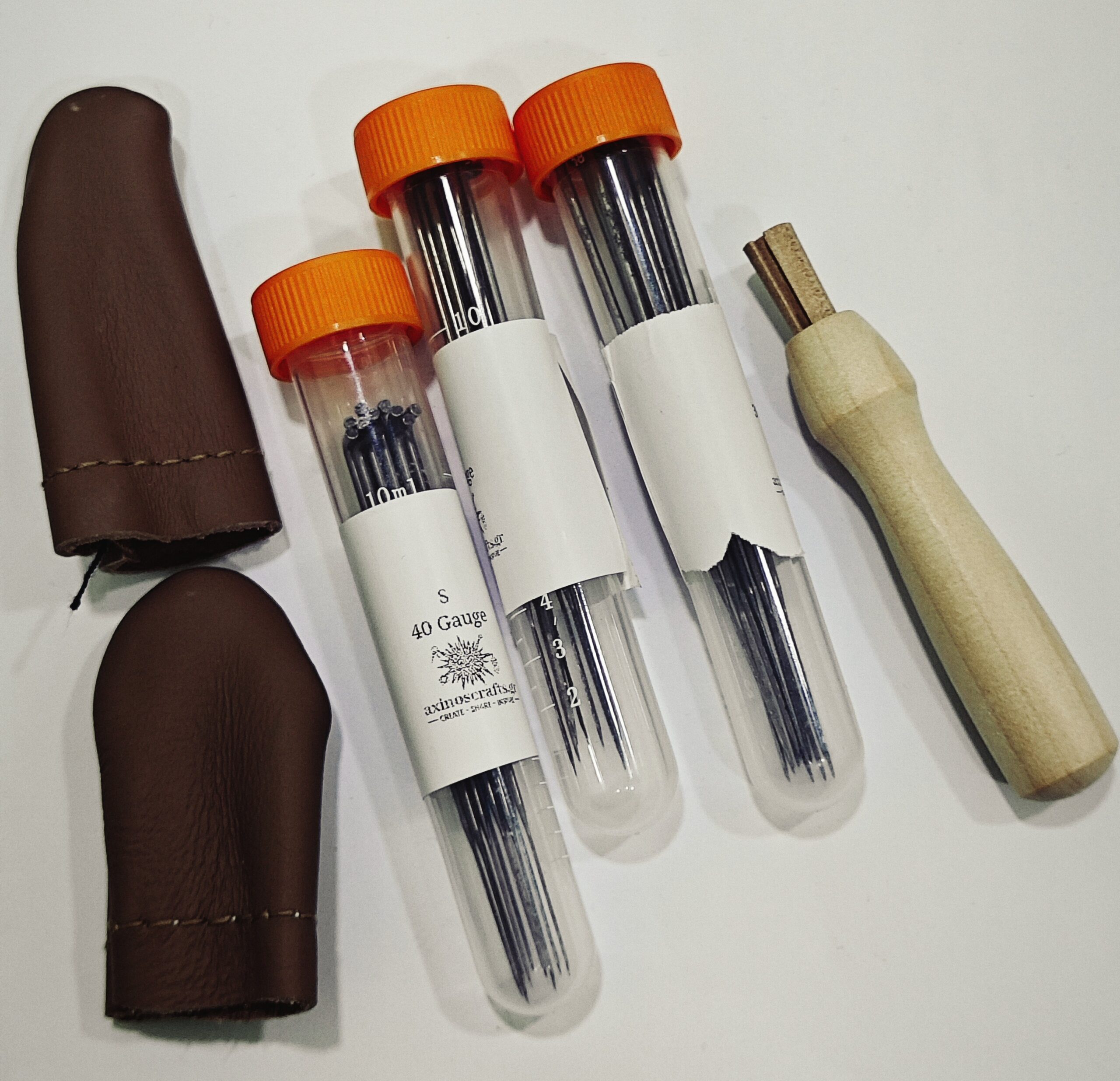 Σετ Needle Felting με Βελόνες, Λαβή & Ακροδάχτυλα – Πλήρης Εξοπλισμός Τσόχας