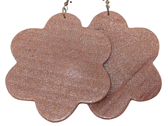 Σκουλαρίκια Λουλούδια από Πολυμερή Πηλό – Χειροποίητo