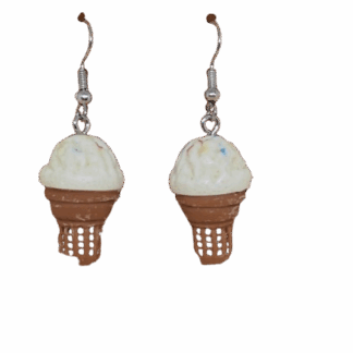 Σκουλαρίκια Παγωτό από Πολυμερή Πηλό – Χειροποίητο