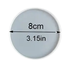 Καλούπι Σιλικόνης Σουπλά 8cm – Για Ρητίνη, Γύψο & Πηλό