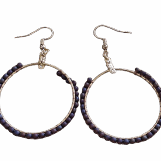 Χειροποίητοι Κρίκοι με Χάντρες Miyuki