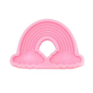 Καλούπι Σιλικόνης Ουράνιο Τόξο με Σύννεφα – Για Ρητίνη, Σαπούνι & Ζαχαροπλαστική