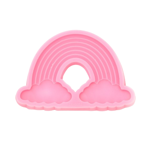 Καλούπι Σιλικόνης Ουράνιο Τόξο με Σύννεφα – Για Ρητίνη, Σαπούνι & Ζαχαροπλαστική