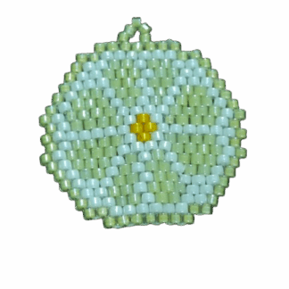 Μενταγιόν Miyuki Λεμόνι – Χειροποίητο