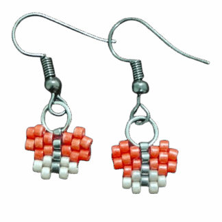 Σκουλαρίκια Miyuki με Σχέδιο Πεταλούδα - Χειροποίητα