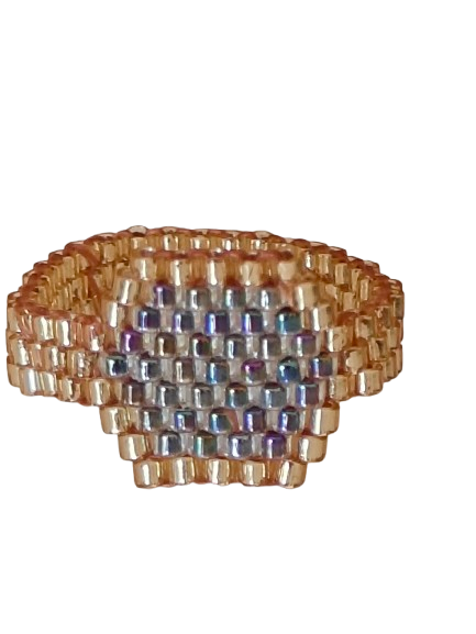 Δαχτυλίδι Εξάγωνο Miyuki – Χειροποίητο