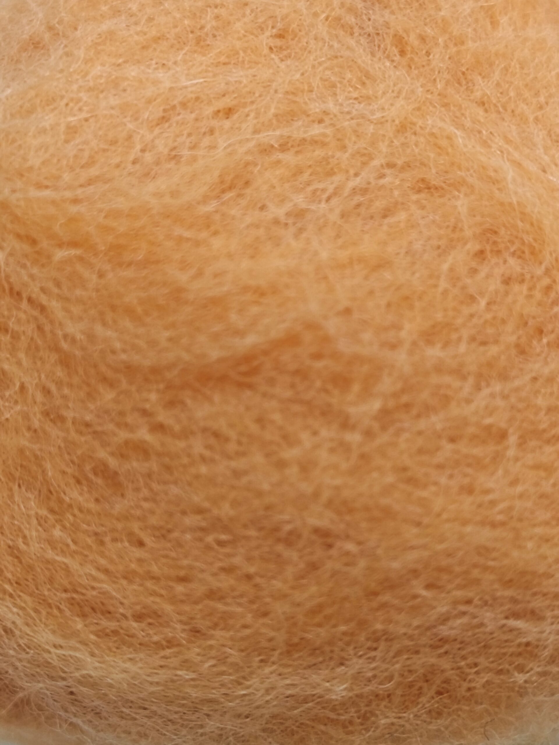 Μαλλί Merino για felt πορτοκαλί 10,8gr για needle felting