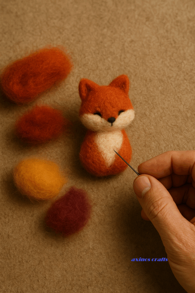 needle felting - δημιουργία μικροφραφιών