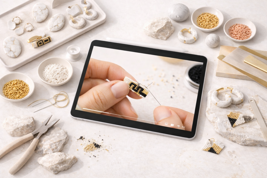 “Axinos Crafts School – Online μαθήματα χειροτεχνίας και peyote με καθαρή καθοδήγηση”