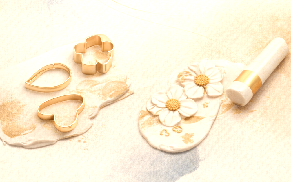 polymer clay marble effect κοσμήματα