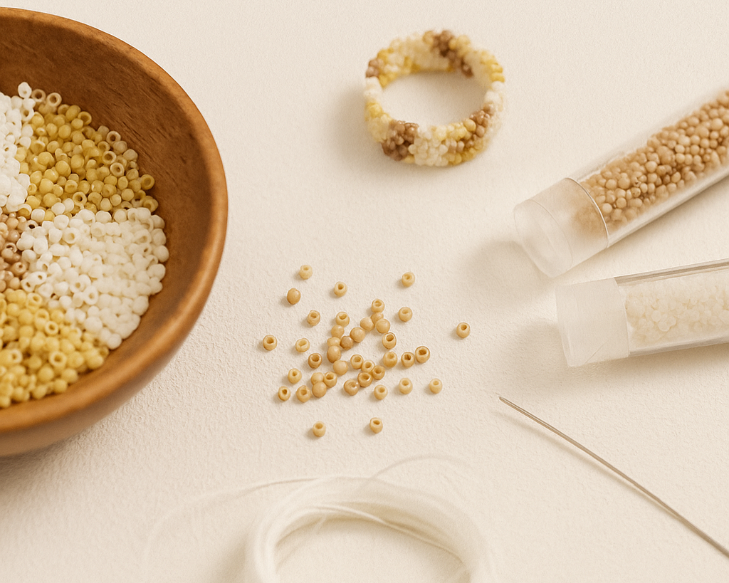 χάντρες Miyuki bead weaving Axinos Crafts