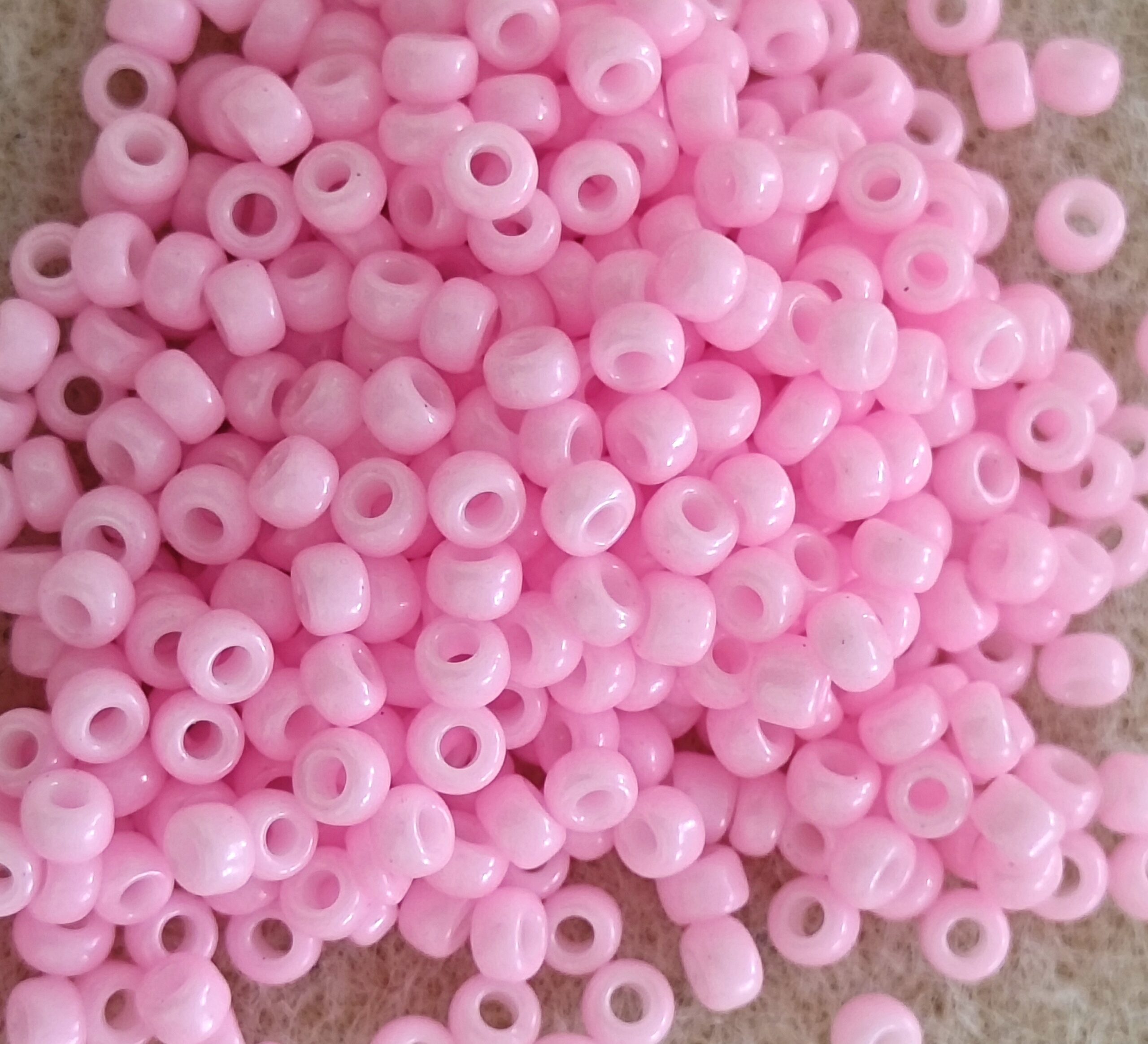 Miyuki Round Rocailles 11/0 Ιαπωνικές χάντρες MR11/415 Dyed Opaque Cotton Candy Pink