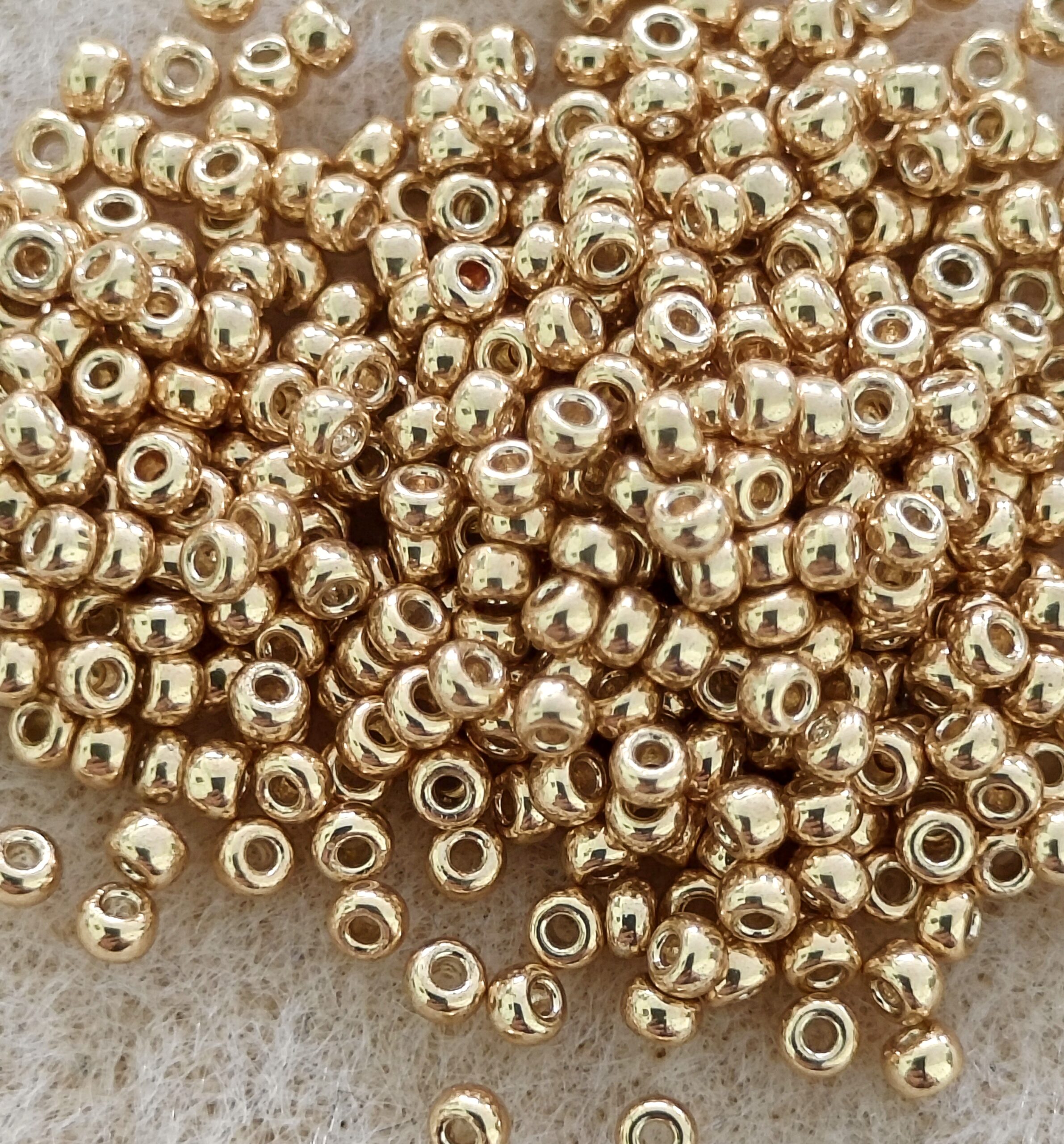 Miyuki Round Rocailles 11/0 Ιαπωνικές χάντρες MR11/4202 Galvanized Gold