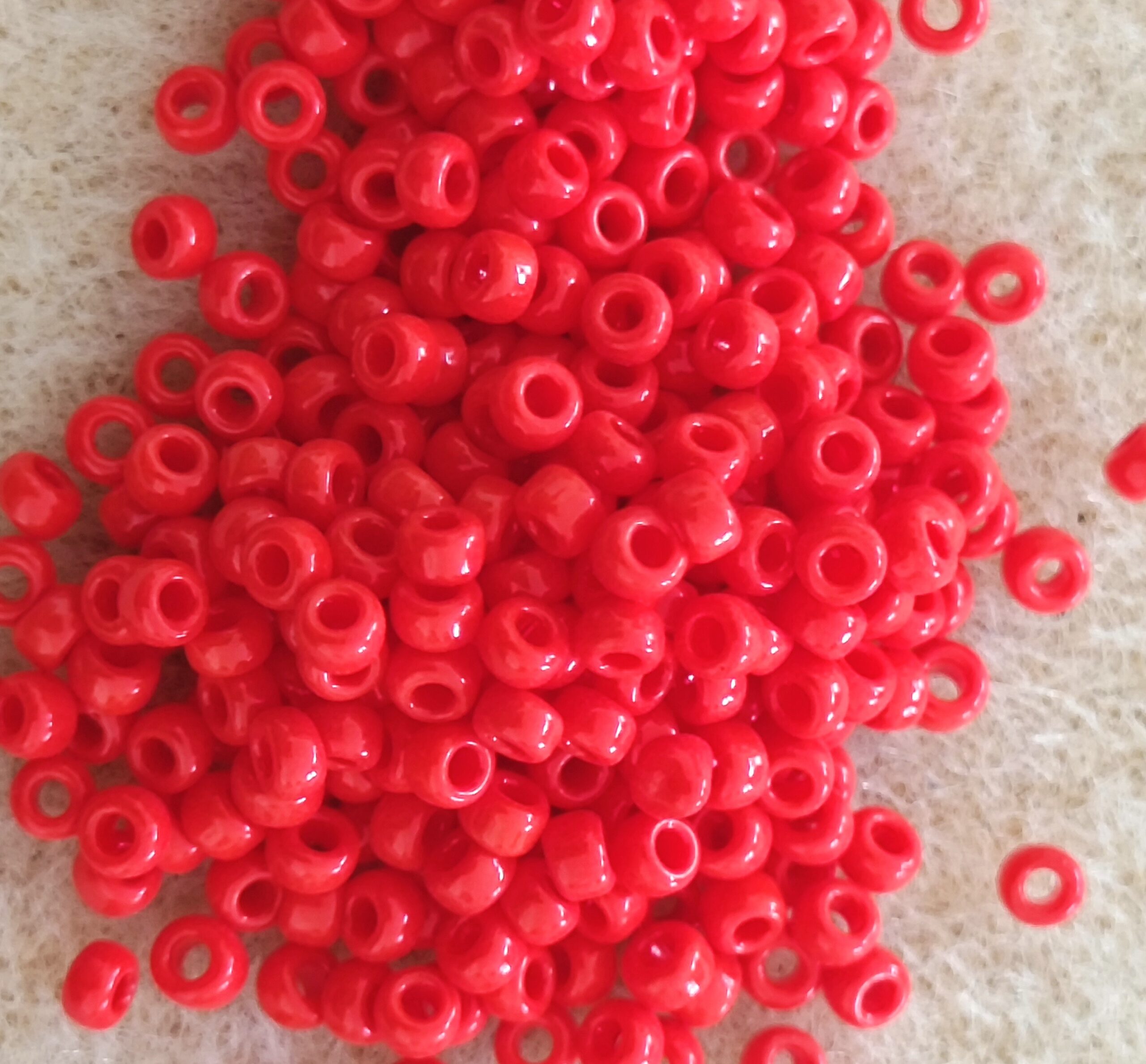 Miyuki Round Rocailles 11/0 Ιαπωνικές χάντρες MR11/407 Opaque Vermillion Red