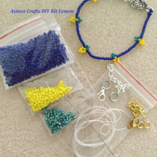 DIY Kit Βραχιόλι Miyuki με Λεμόνια | Υλικά Κατασκευής
