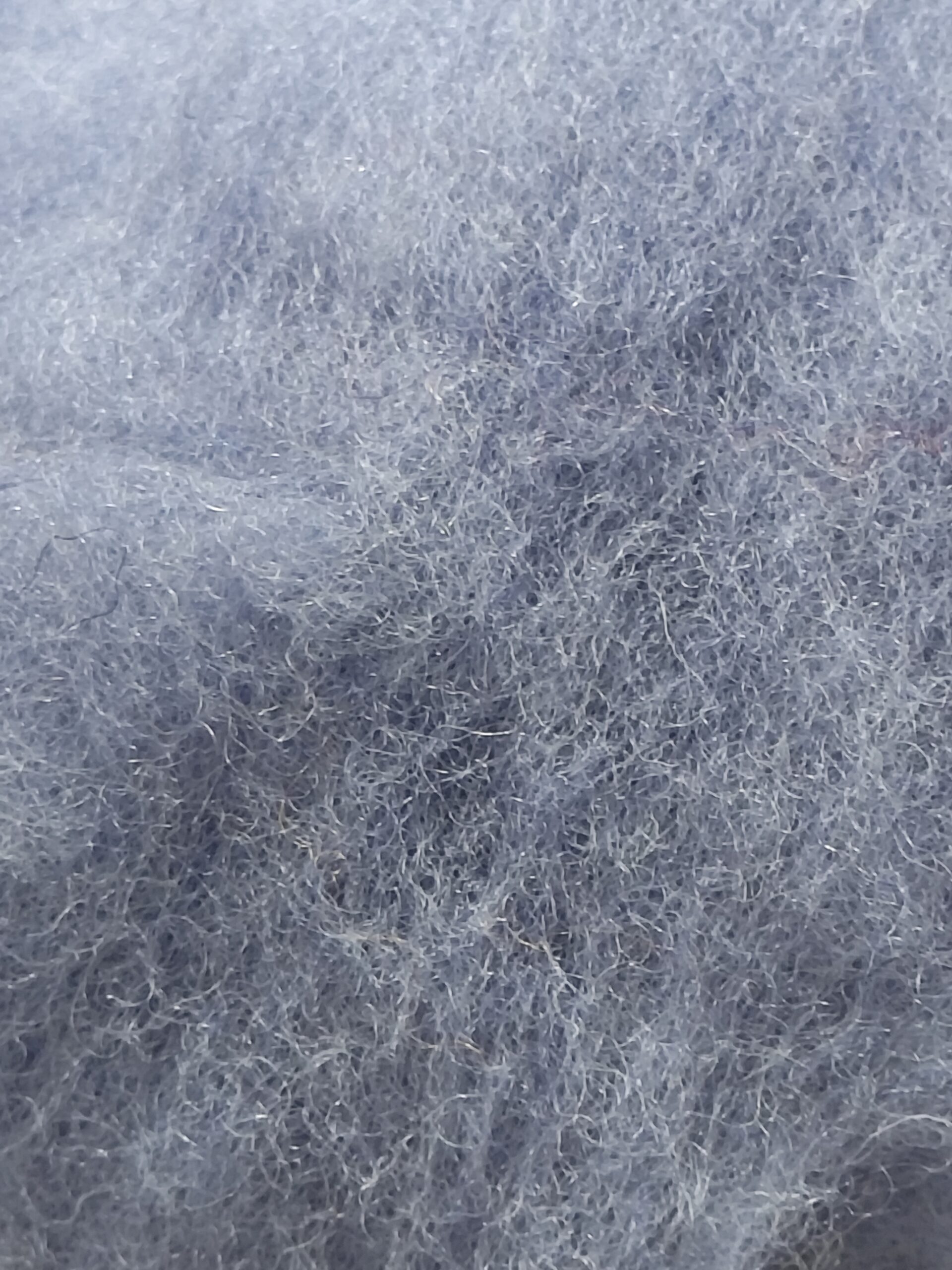 Λαναρισμένο μαλλί Merino 5g σε γαλάζιο γκρι απόχρωση για Needle Felting