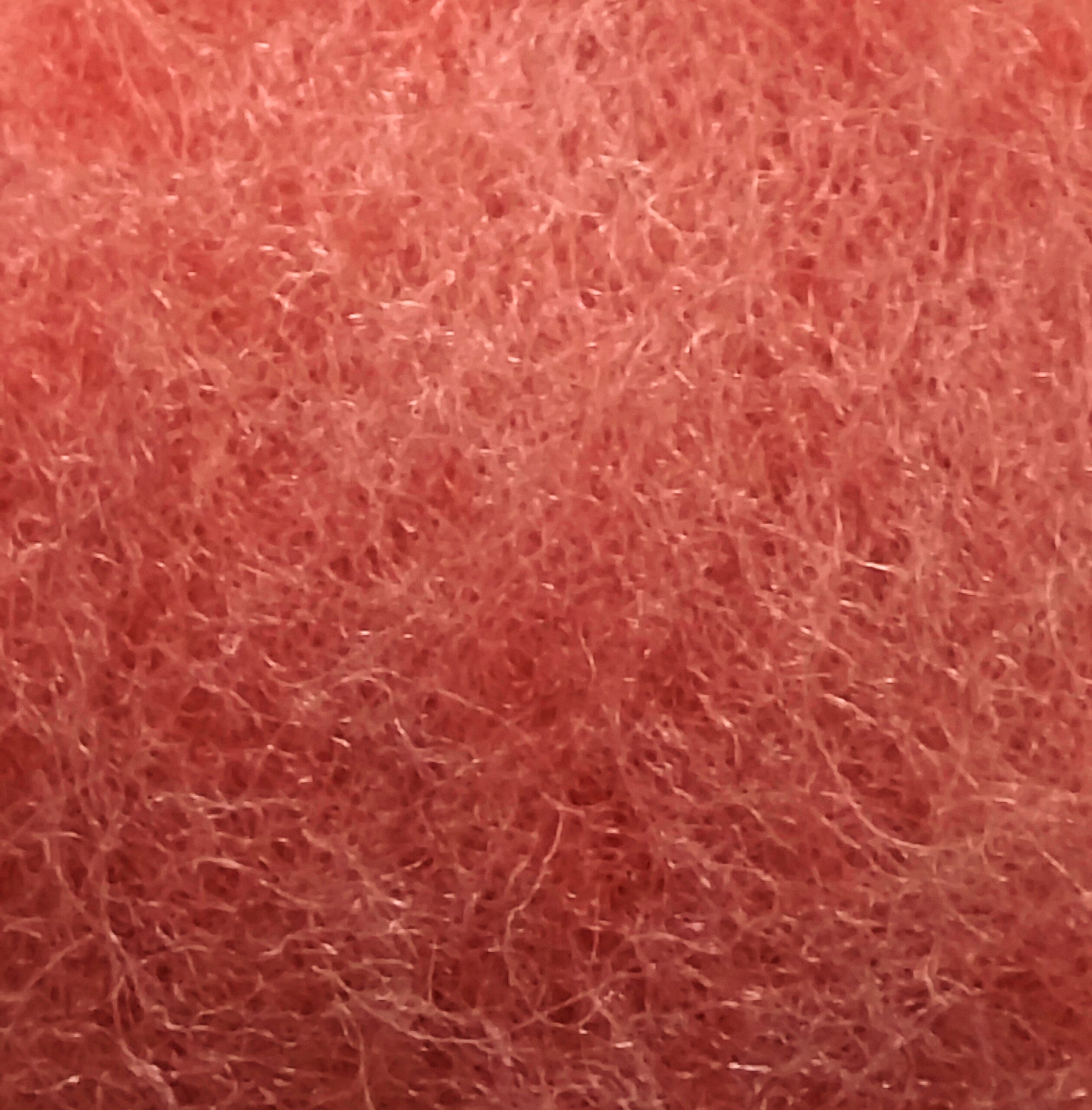 Μη λαναρισμένο μαλλί Merino για Needle Felting 10 g σε κοραλλί απόχρωση.