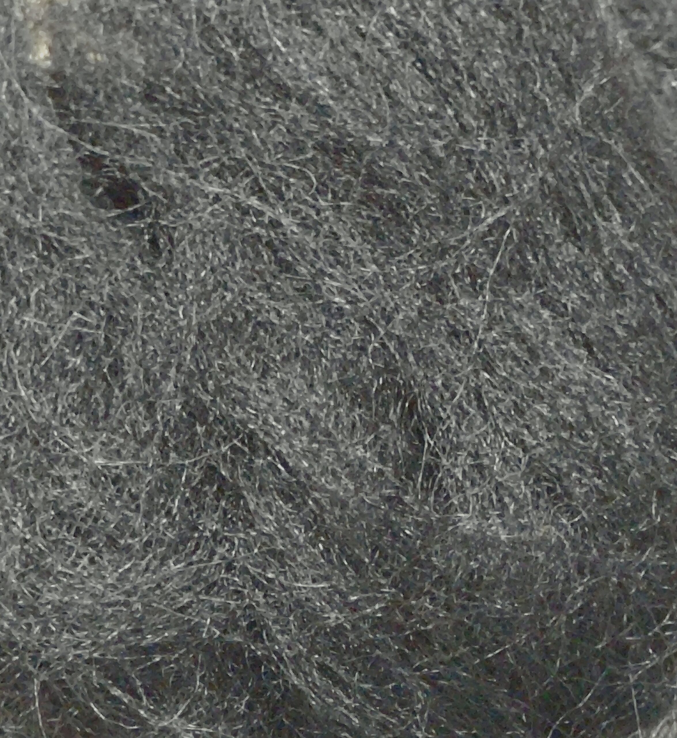 Μαλλί Merino για Needle Felting 10 g σε μαύρο χρώμα.