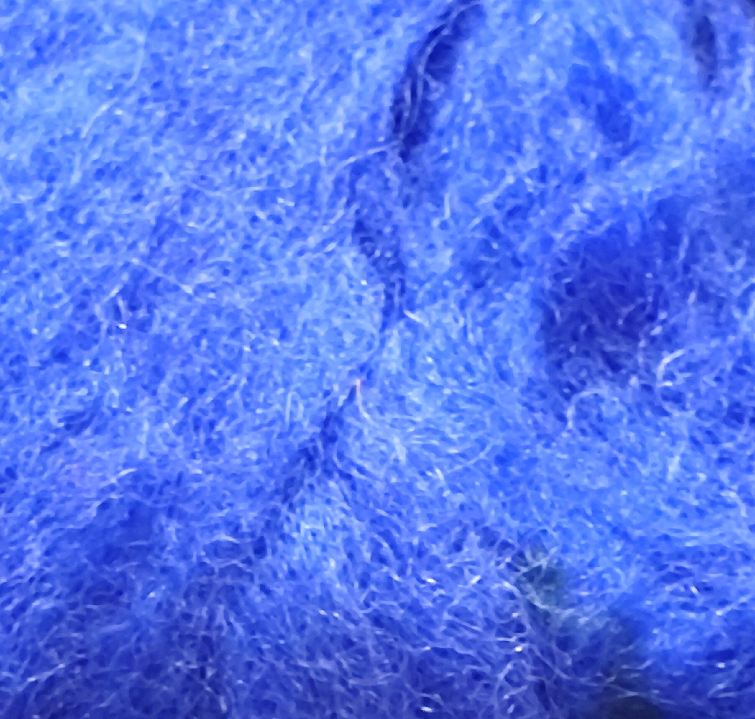 Μη λαναρισμένο μαλλί Merino για Needle Felting 10 g σε μπλε απόχρωση.