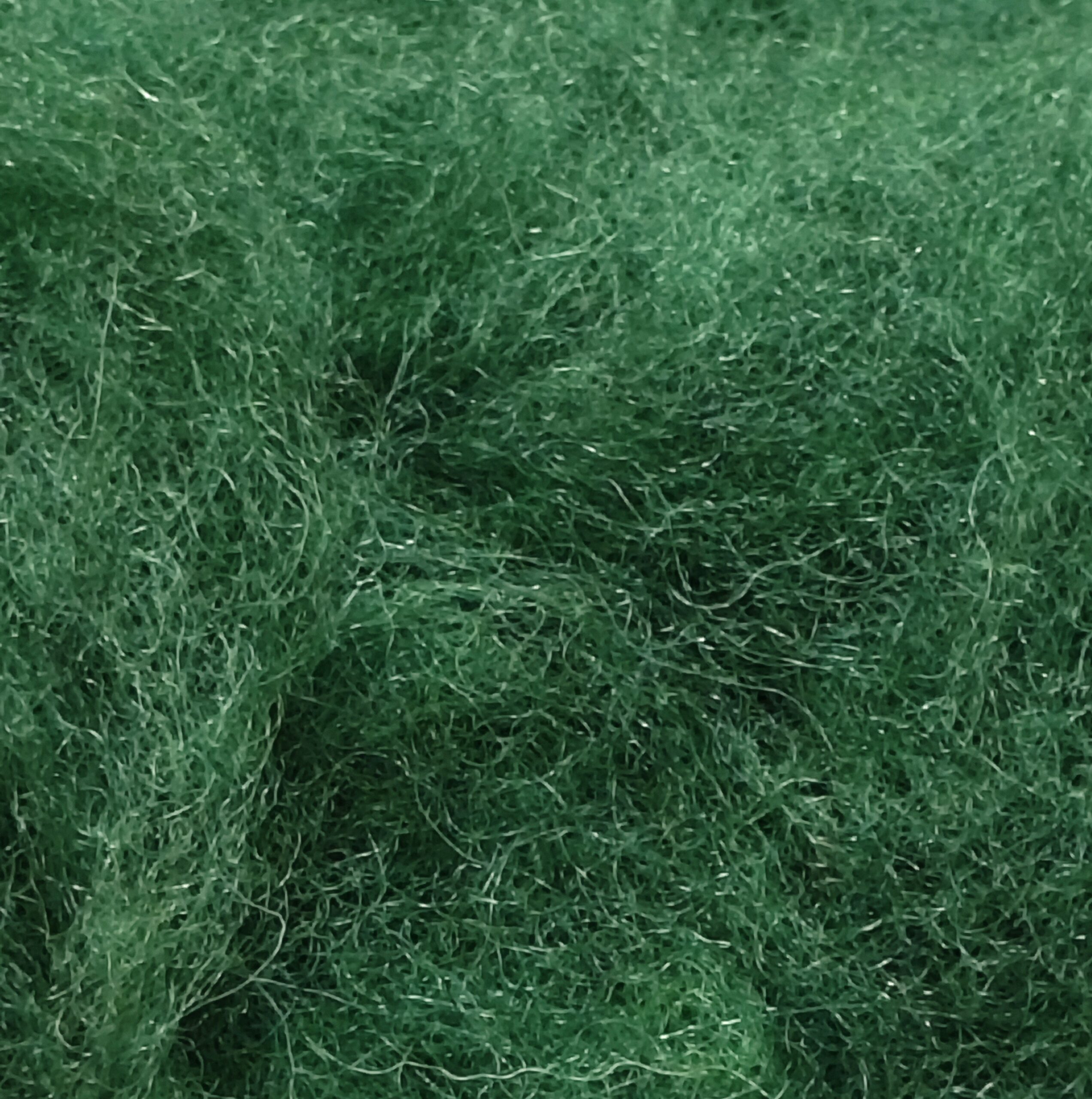 Μη λαναρισμένο μαλλί Merino για Needle Felting 10 g σε πράσινη απόχρωση.
