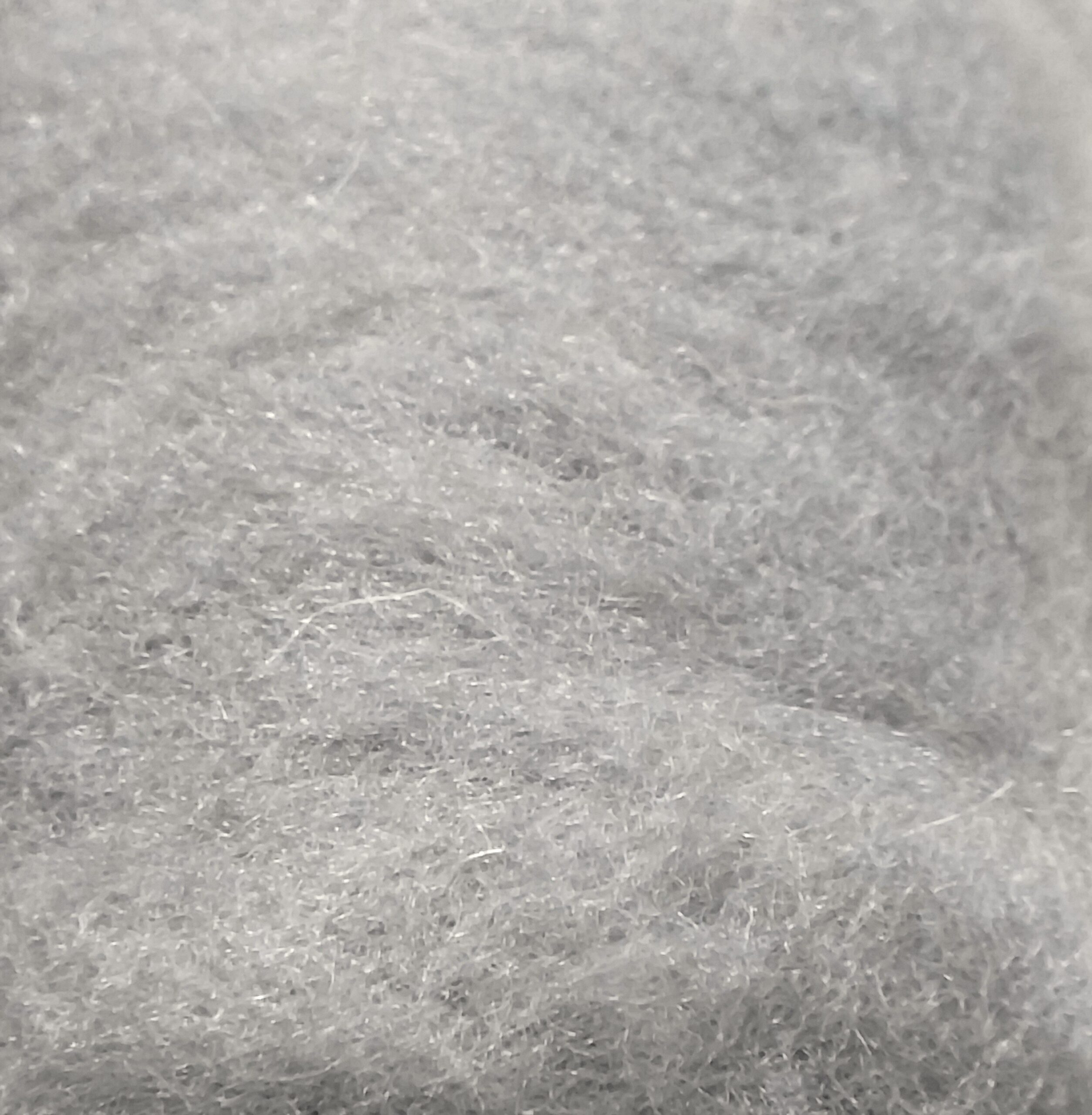 Λαναρισμένο μαλλί Merino για Needle Felting 5 g σε γκρι ποντικί, με απαλή ινώδη υφή